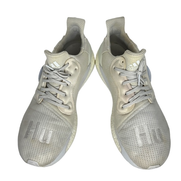 Adidas Boost X Pharrell Williams White Solar HU Glide Mesh Low Top Shoes Size 12 - Picture 11 of 13